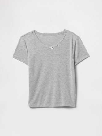 Camiseta infantil Pointelle PJ reciclada