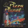 Camiseta infantil Toy Story Pizza Planet com estampa gráfica