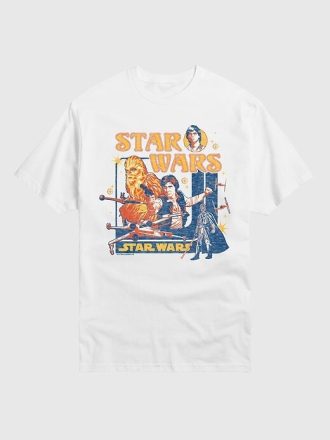 Camiseta manga curta Star Wars Retro Group