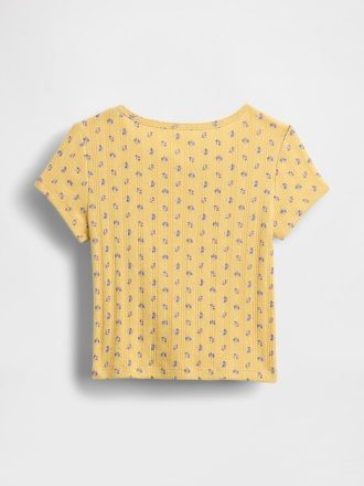 Camiseta Pointelle Rib para Bebê e Criança Pequena