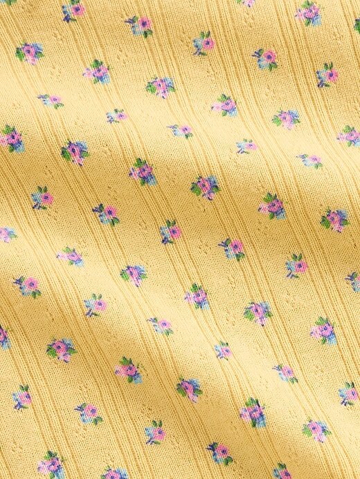 Camiseta Pointelle Rib para Bebê e Criança Pequena Camiseta Pointelle Rib para Bebê e Criança Pequena