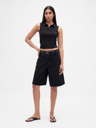 Camiseta Polo Crop Moderna