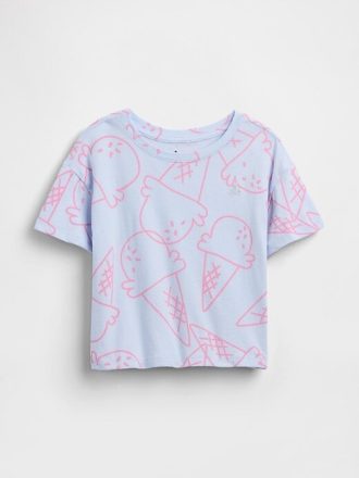 Camiseta relaxada para bebês e crianças pequenas