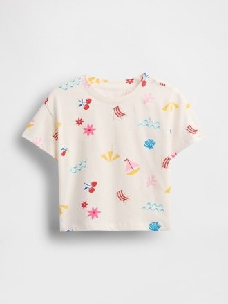 Camiseta relaxada para bebês e crianças pequenas