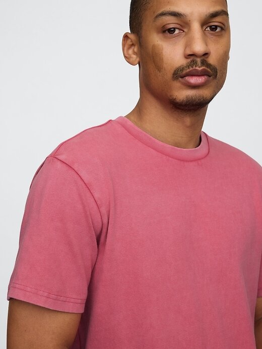 Camiseta Relaxada Pesada para Adultos Camiseta Relaxada Pesada para Adultos