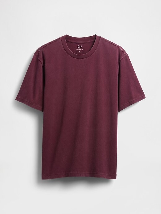 Camiseta Relaxada Pesada para Adultos Camiseta Relaxada Pesada para Adultos