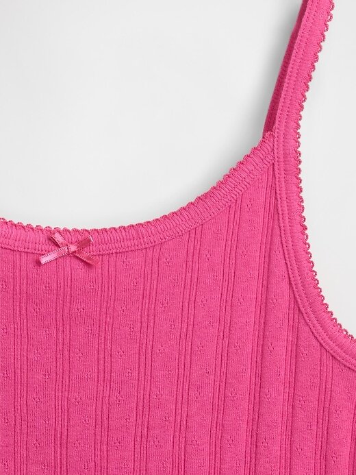 Camisola infantil Pointelle Rib Camisola infantil Pointelle Rib