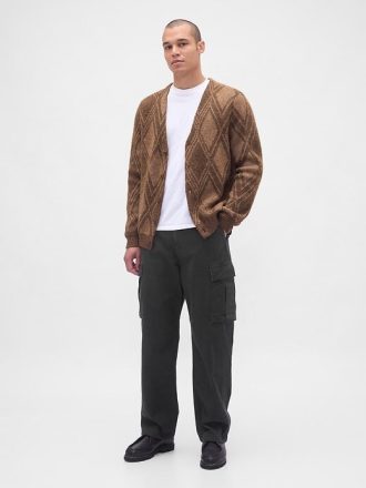 Cardigan Argyle Escovado