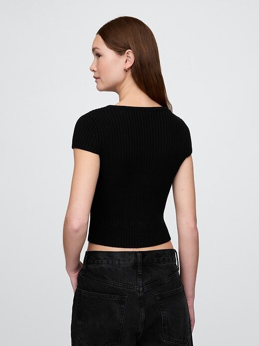 Cardigan Cropped Rib Cardigan Cropped Rib