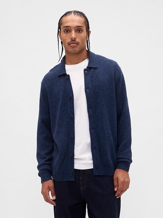 Cardigan de lã merino Cardigan de lã merino