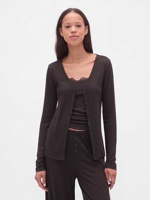 Cardigan PJ Mini Rib Cardigan PJ Mini Rib