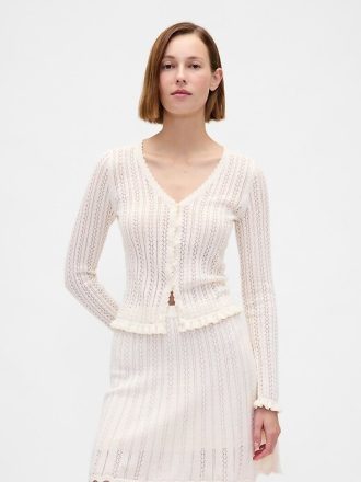 Cardigan Pointelle 100% algodão