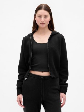 CashSoft Sweater com capuz e zíper