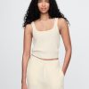 CashSoft Waffle Crop PJ Tank Top