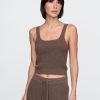 CashSoft Waffle Crop PJ Tank Top