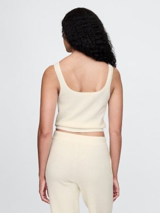 CashSoft Waffle Crop PJ Tank Top