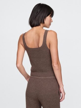 CashSoft Waffle Crop PJ Tank Top