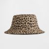 Chapéu Bucket Leopardo Reversível para Bebê e Criança Pequena
