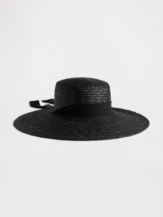 Chapéu de palha de aba larga Chapéu de palha de aba larga