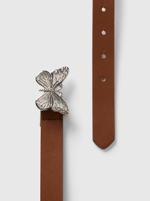 Cinto de borboleta de couro vegano infantil Cinto de borboleta de couro vegano infantil