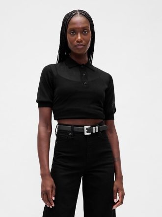 Cinto de couro vegano Pebble