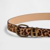 Cinto de pelo de leopardo