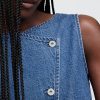 Colete assimétrico jeans