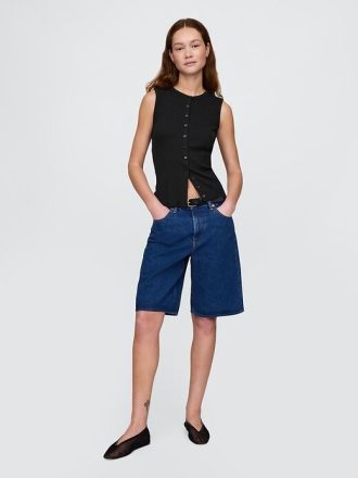 Colete Cardigan Moderno Rib