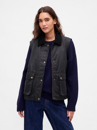 Colete de lona encerada para celeiro