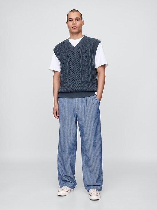 Colete de malha trançada Gap × Malbon Colete de malha trançada Gap × Malbon