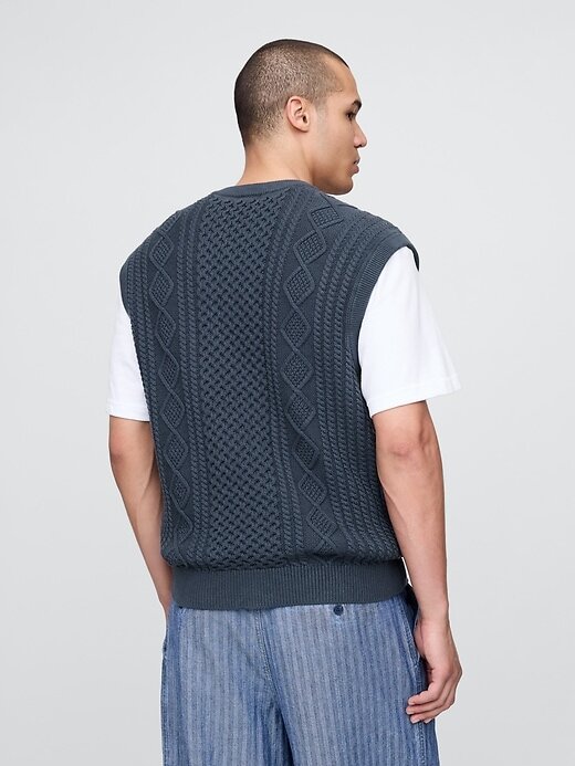 Colete de malha trançada Gap × Malbon Colete de malha trançada Gap × Malbon