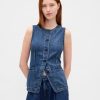 Colete Longline UltraSoft Denim