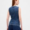 Colete Longline UltraSoft Denim