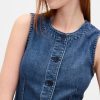 Colete Longline UltraSoft Denim