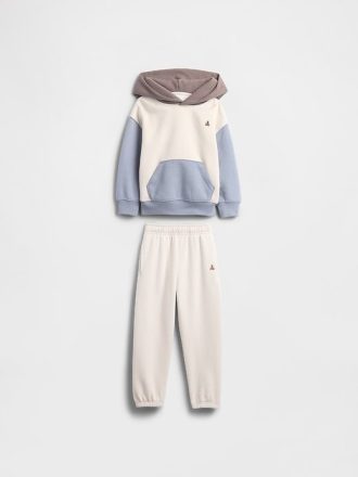 Conjunto de moletom com capuz VintageSoft Colorblock para bebês e crianças pequenas