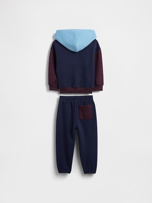 Conjunto de moletom com capuz VintageSoft Colorblock para bebês e crianças pequenas Conjunto de moletom com capuz VintageSoft Colorblock para bebês e crianças pequenas