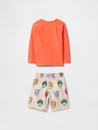 Conjunto de natação Rash Guard para bebês e crianças pequenas