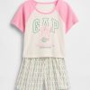 Conjunto de pijama curto Gap × Disney Kids reciclado