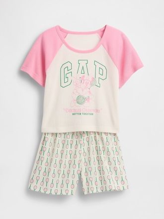 Conjunto de pijama curto Gap × Disney Kids reciclado