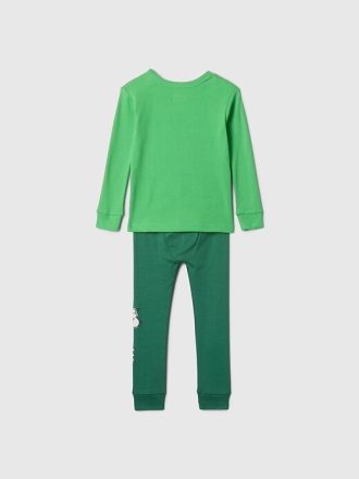 Conjunto de pijama de algodão escovado orgânico Marvel para bebês e crianças pequenas