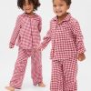 Conjunto de pijama de flanela reciclada para bebês e crianças pequenas