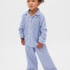 Conjunto de pijama de flanela reciclada para bebês e crianças pequenas