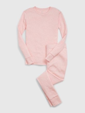 Conjunto de pijama infantil de algodão orgânico