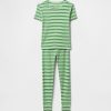 Conjunto de pijama infantil de algodão orgânico escovado Conjunto de pijama infantil de algodão orgânico escovado