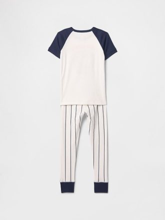 Conjunto de pijama infantil de algodão orgânico escovado Conjunto de pijama infantil de algodão orgânico escovado