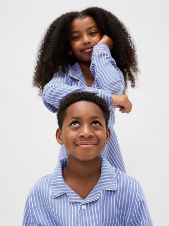 Conjunto de pijama infantil de flanela reciclada