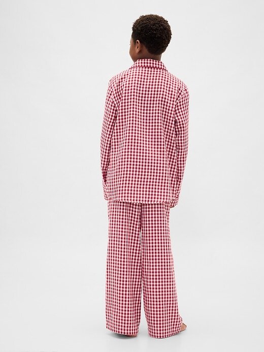 Conjunto de pijama infantil de flanela reciclada Conjunto de pijama infantil de flanela reciclada