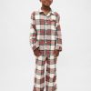 Conjunto de pijama infantil de flanela reciclada