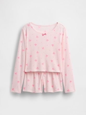 Conjunto de pijama infantil Pointelle reciclado