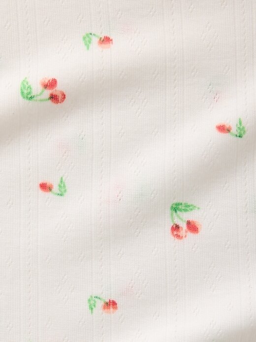 Conjunto de pijama infantil Pointelle reciclado Conjunto de pijama infantil Pointelle reciclado